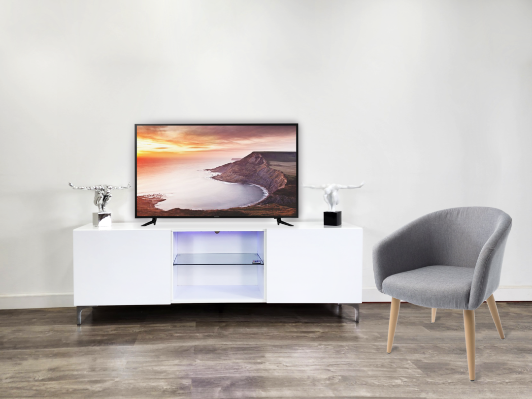 TV Glossy White 70″ – Garcia's Family Furniture